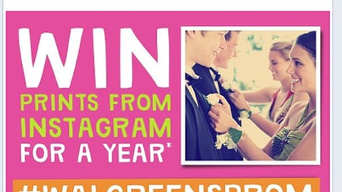 Walgreens 'Instagram Contest' Facebook Update