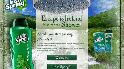 Irish Spring Walgreens Sweeps Website