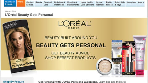 Walgreens L'Oreal 'Beauty Gets Personal' Microsite