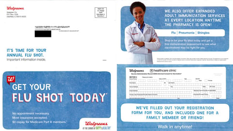 Walgreens 'Flu Shot' Mailer