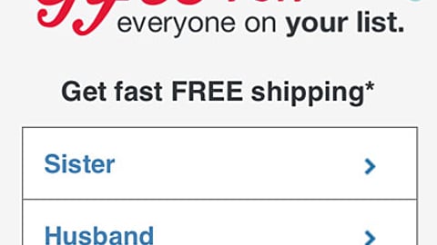 Walgreens 'Holiday Gift Finder' Mobile Page