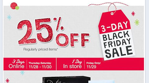 Walgreens 'Black Friday' Facebook Update
