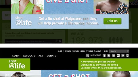 Shot@Life Home Page
