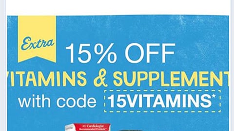 Walgreens 'Vitamins' Facebook Update
