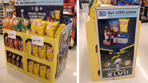 PepsiCo Walgreens Super Bowl Floorstand