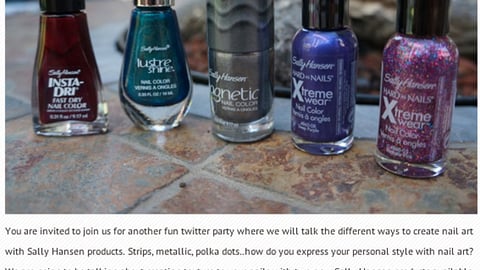 Sally Hansen Walgreens Twitter Party Blog Post