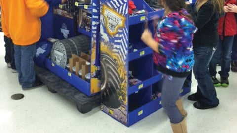 Monster Jam Walmart Pallet and Header Graphics