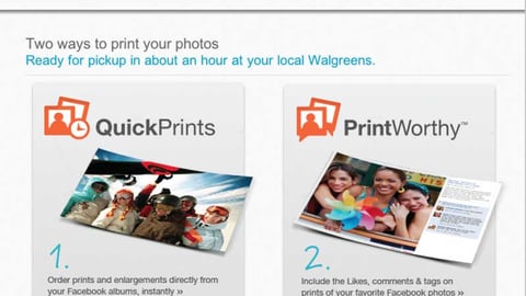 Walgreens Facebook Photo Sharing