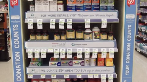 Walgreens 'Vitamin Angels' Endcap 