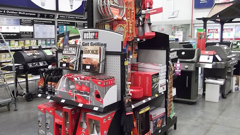 Lowe's Grill Accessories Display