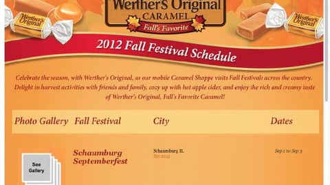 Werther's Original Facebook Page