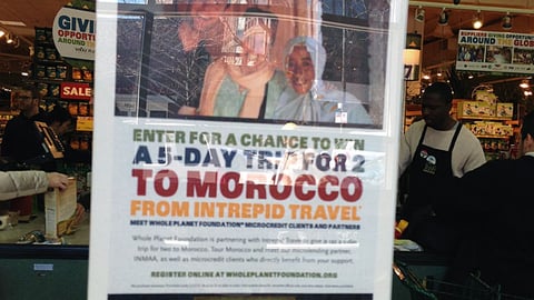 Whole Foods Sweepstakes Counter Sign