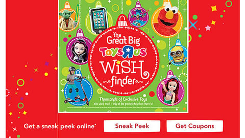 Toys "R" Us 'Wish Finder' Email