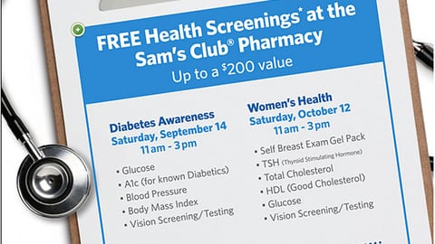 Sam's Club 'Women's Health' Print Ad
