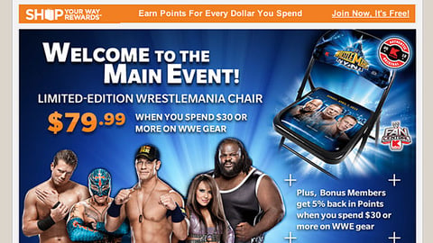 Kmart 'WrestleMania' Email