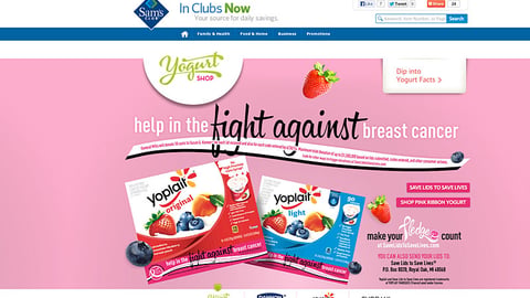 Yoplait Samsclub.com 'Yogurt Shop' Showcase