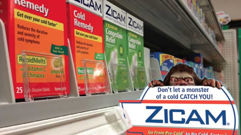 Zicam Shelf Talker