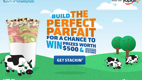 Albertsons Yoplait 'My Perfect Parfait' Home Page
