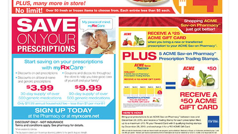 Acme 'MyRxCare' Feature