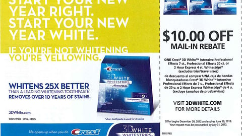 Crest 3D White 'New Year Right' FSI