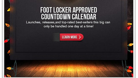Foot Locker 'Holiday Approved' Email