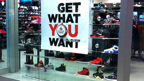 Foot Locker 'Approved' Window Display