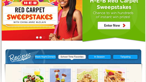 H-E-B 'Red Carpet' Carousel Ad