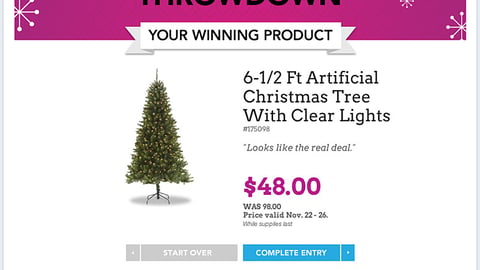 Lowe's 'Black Friday Throwdown' Facebook Page