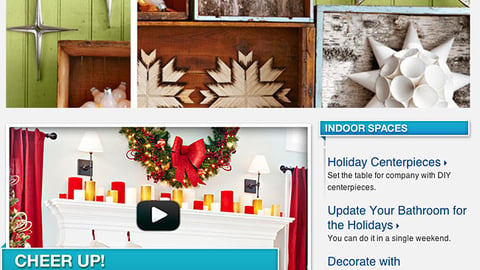 Lowe's Holiday Projects Email