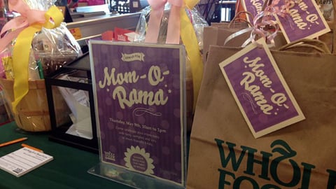 Whole Foods 'Mom-O-Rama' Counter Card