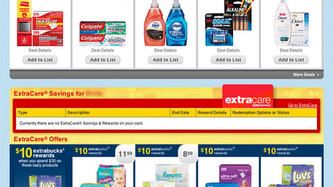 CVS 'myWeekly Ad' Landing Page