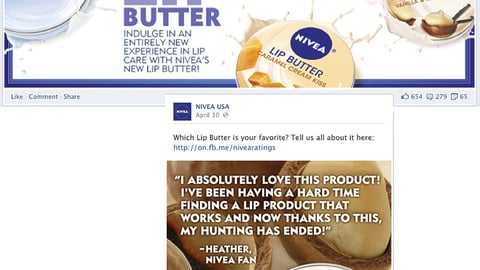 Nivea Lip Butter Facebook Page