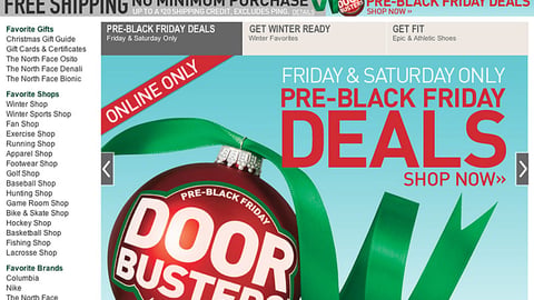 Dick's 'Door Busters' Carousel Ad