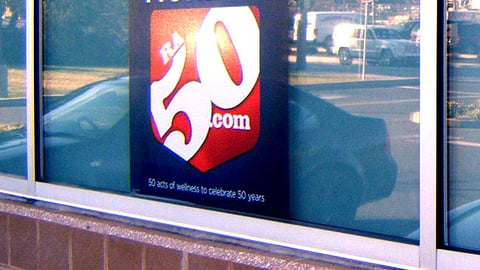 Rite Aid 'RA50' Window Poster