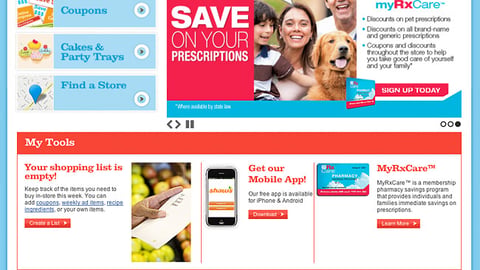 Shaw's 'MyRxCare' Carousel Ad