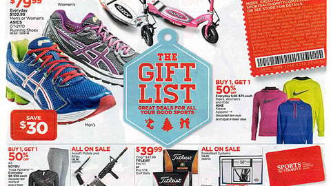 Sports Authority 'The Gift List' Feature