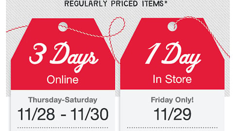 Walgreens 'Black Friday' Email