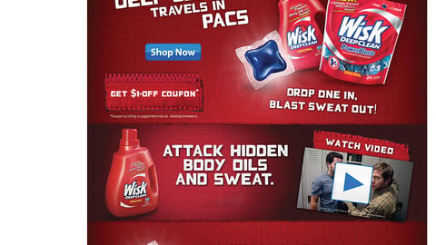 Wisk Deep Clean Walmart.com Page