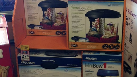 Aqueon PetSmart Halloween-Themed Clings Shipper