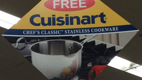 Jewel-Osco Cuisinart Ceiling Sign