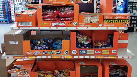 Family Dollar Halloween Merchandising