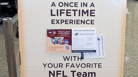 P&G Publix 'Tackle Everything' Standee