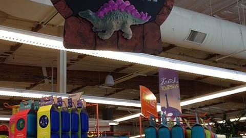 Whole Foods 'Lunches that Rule the Earth' Ceiling Sign