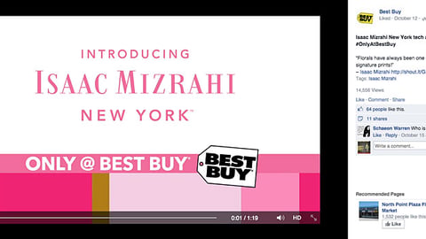 Best Buy Isaac Mizrahi Facebook Update