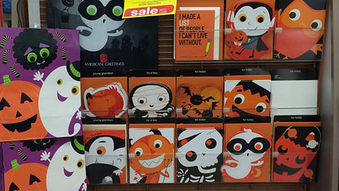 CVS American Greetings Halloween Endcap