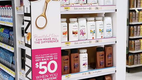 Pantene Walmart 'Beautiful Lengths' Endcap Display