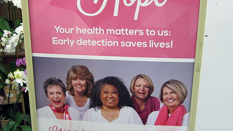 Kroger 'Faces of Hope' Stanchion Sign