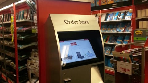 Staples 'Order Here' Kiosk
