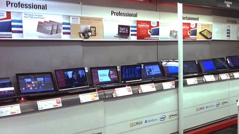 Staples 'More Choices Available Online' Header