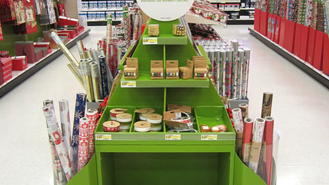 Target 'Premium Wrap' Endcap Display